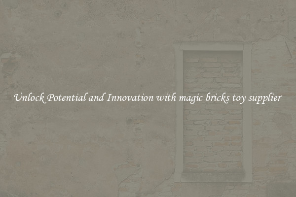 Unlock Potential and Innovation with magic bricks toy supplier 