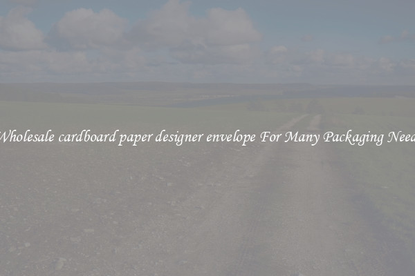 Wholesale cardboard paper designer envelope For Many Packaging Needs
