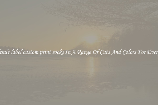 Wholesale label custom print socks In A Range Of Cuts And Colors For Every Shoe