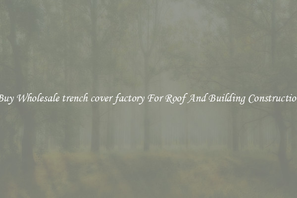 Buy Wholesale trench cover factory For Roof And Building Construction