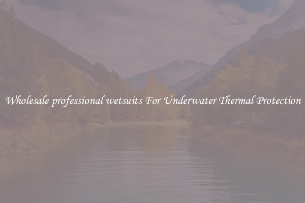 Wholesale professional wetsuits For Underwater Thermal Protection