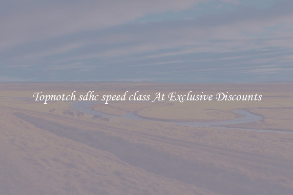 Topnotch sdhc speed class At Exclusive Discounts