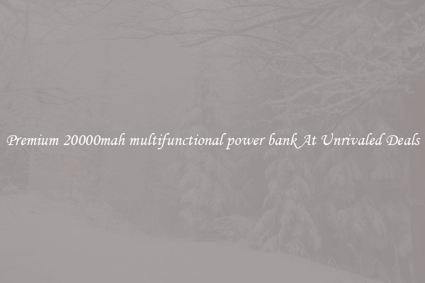 Premium 20000mah multifunctional power bank At Unrivaled Deals