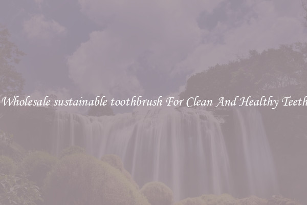 Wholesale sustainable toothbrush For Clean And Healthy Teeth