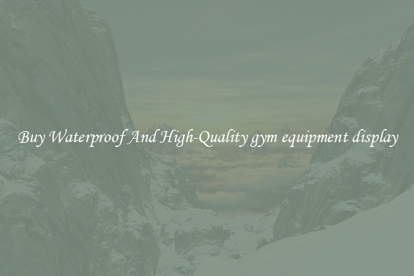 Buy Waterproof And High-Quality gym equipment display