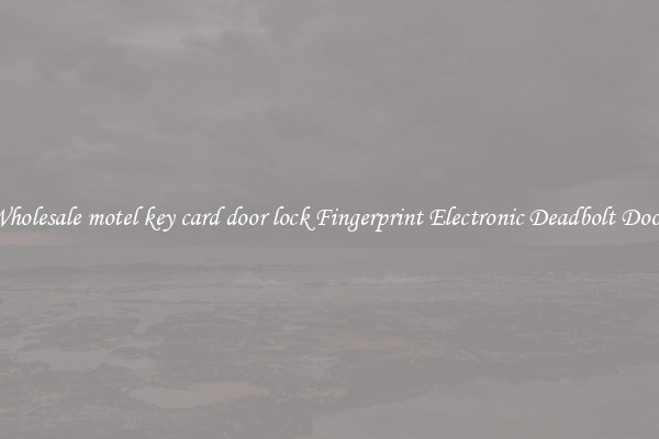 Wholesale motel key card door lock Fingerprint Electronic Deadbolt Door 