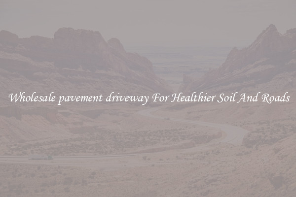 Wholesale pavement driveway For Healthier Soil And Roads