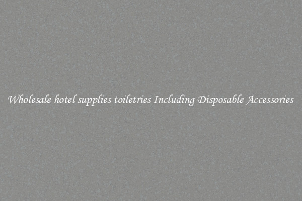 Wholesale hotel supplies toiletries Including Disposable Accessories 