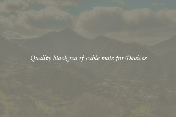 Quality black rca rf cable male for Devices