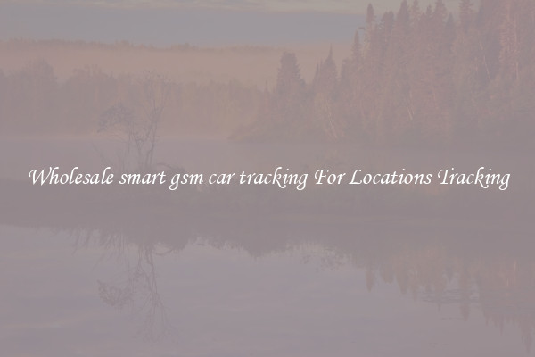 Wholesale smart gsm car tracking For Locations Tracking